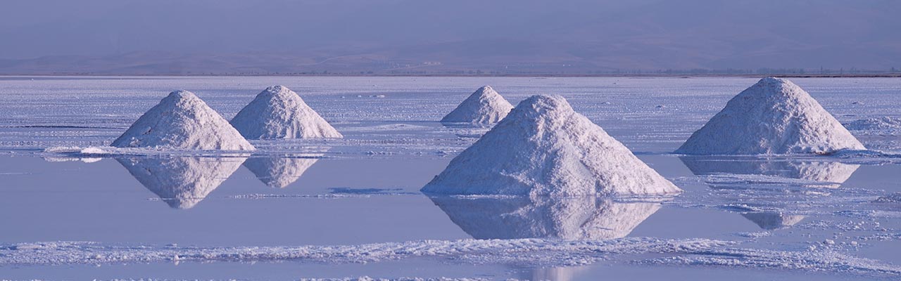 ウルミエ塩湖の塩